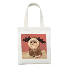 画像をギャラリービューアに読み込む, 25種類_猫の油絵シリーズ | キャンバストート