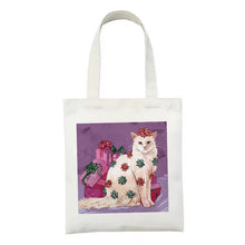 画像をギャラリービューアに読み込む, 25種類_猫の油絵シリーズ | キャンバストート