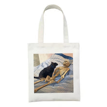 画像をギャラリービューアに読み込む, 25種類_猫の油絵シリーズ | キャンバストート