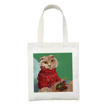 画像をギャラリービューアに読み込む, 25種類_猫の油絵シリーズ | キャンバストート