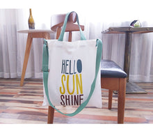 画像をギャラリービューアに読み込む, 3種類_Hello Sunshineシリーズ | キャンバストート